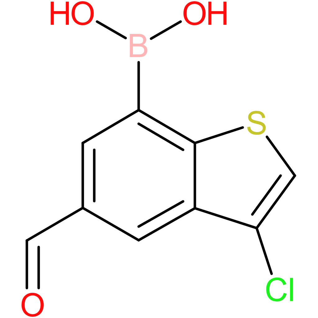 3-chloro-5-formylbenzothiophene-7-boronic acid