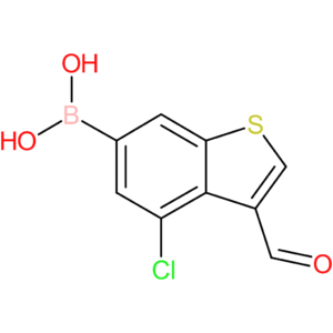 4-chloro-3-formylbenzothiophene-6-boronic acid
