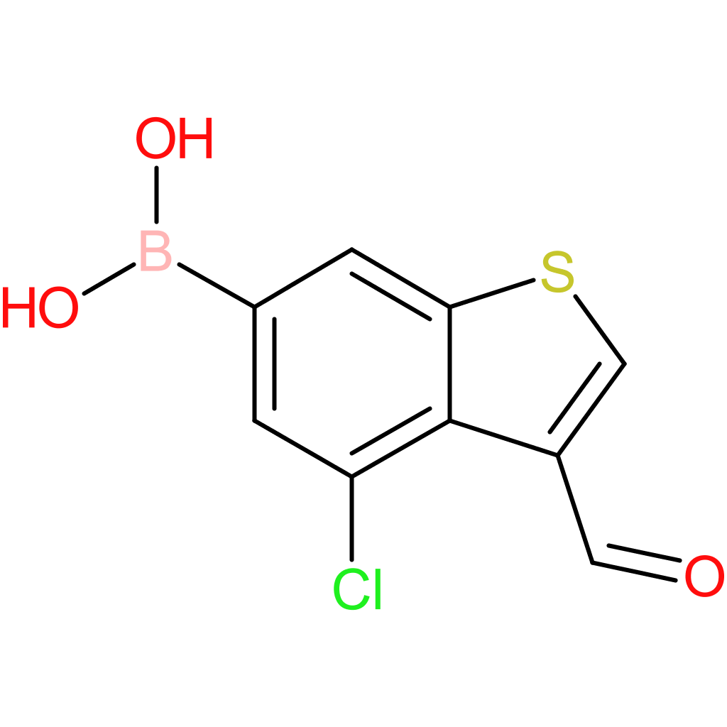 4-chloro-3-formylbenzothiophene-6-boronic acid