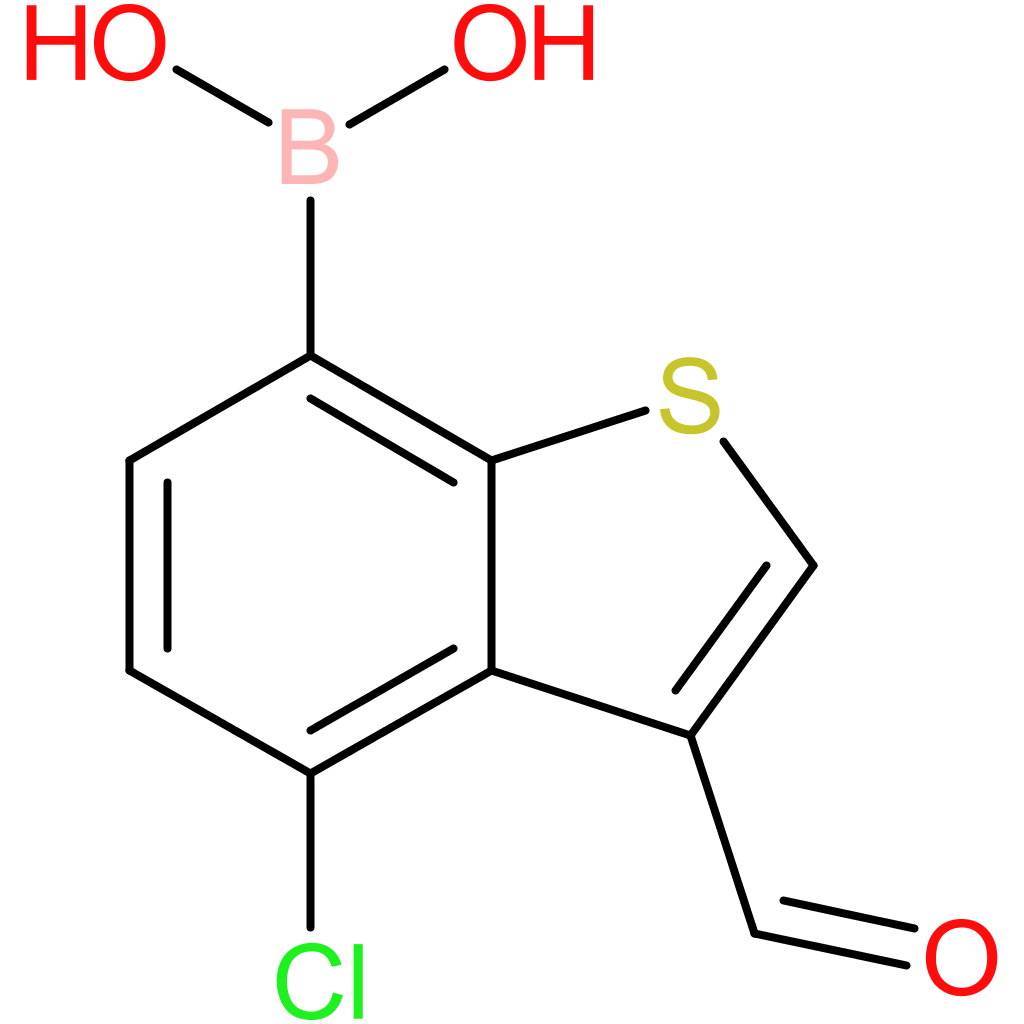 4-chloro-3-formylbenzothiophene-7-boronic acid