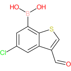 5-chloro-3-formylbenzothiophene-7-boronic acid