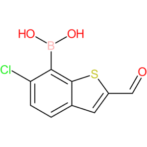 6-chloro-2-formylbenzothiophene-7-boronic acid