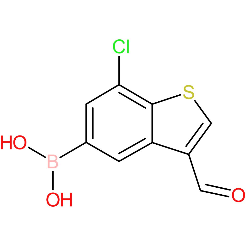 7-chloro-3-formylbenzothiophene-5-boronic acid