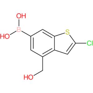 2-chloro-4-(hydroxymethyl)benzothiophene-6-boronic acid