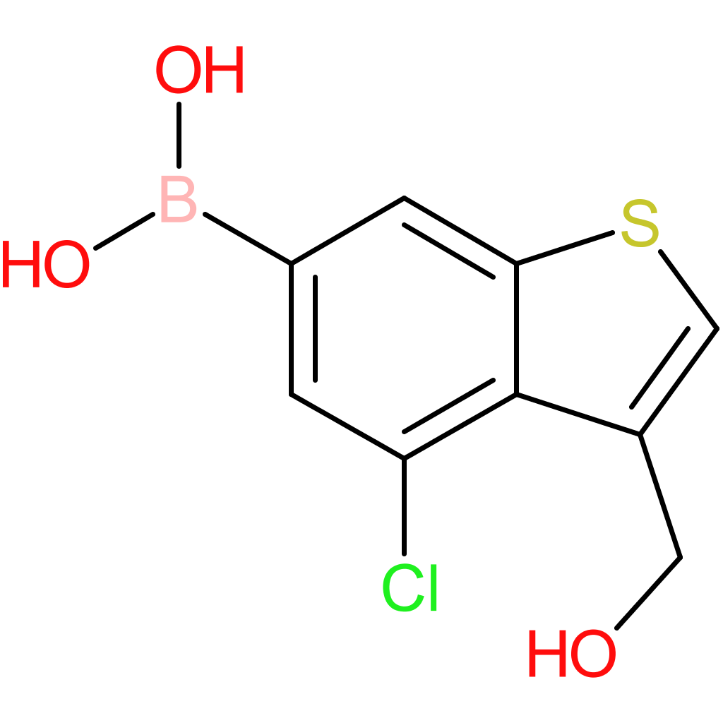4-chloro-3-(hydroxymethyl)benzothiophene-6-boronic acid