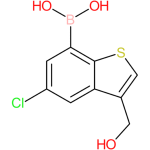 5-chloro-3-(hydroxymethyl)benzothiophene-7-boronic acid