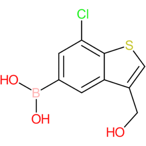 7-chloro-3-(hydroxymethyl)benzothiophene-5-boronic acid