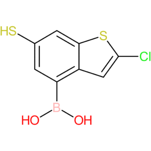 (2-chloro-6-sulfanyl-1-benzothiophen-4-yl)boronic acid
