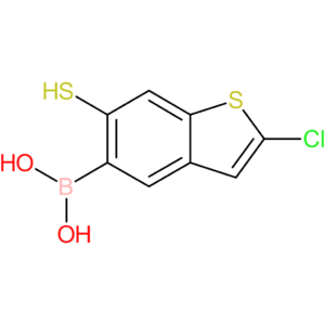 (2-chloro-6-sulfanyl-1-benzothiophen-5-yl)boronic acid