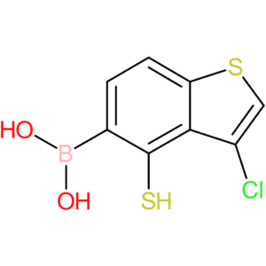 (3-chloro-4-sulfanyl-1-benzothiophen-5-yl)boronic acid