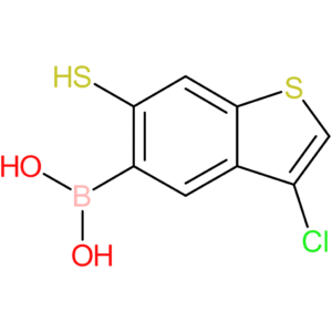 (3-chloro-6-sulfanyl-1-benzothiophen-5-yl)boronic acid