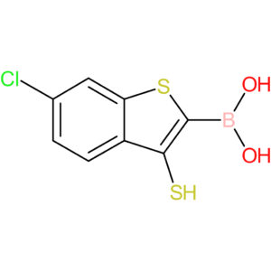(6-chloro-3-sulfanyl-1-benzothiophen-2-yl)boronic acid