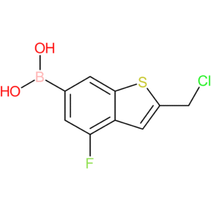 2-(chloromethyl)-4-fluorobenzothiophene-6-boronic acid