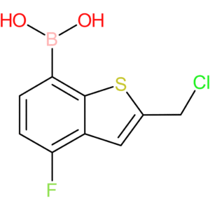 2-(chloromethyl)-4-fluorobenzothiophene-7-boronic acid