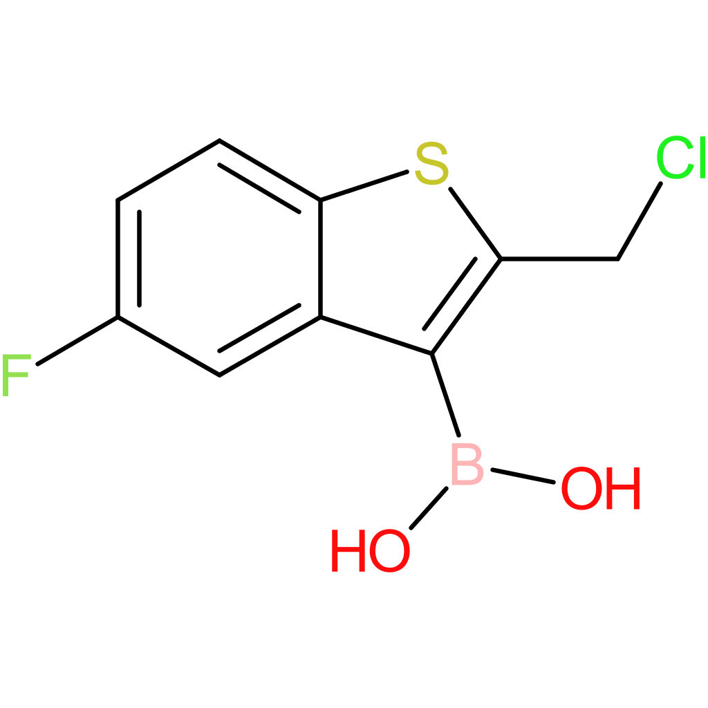 2-(chloromethyl)-5-fluorobenzothiophene-3-boronic acid