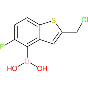 2-(chloromethyl)-5-fluorobenzothiophene-4-boronic acid