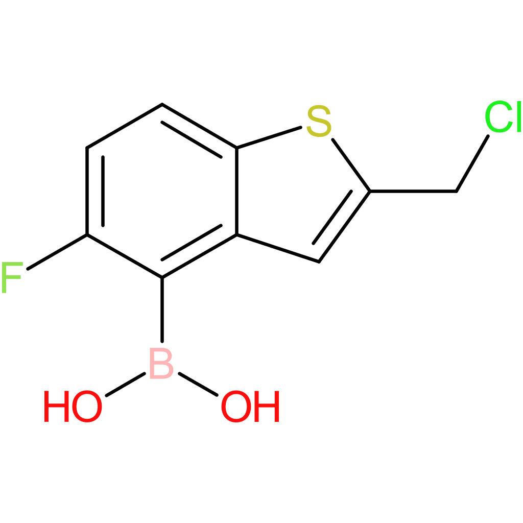2-(chloromethyl)-5-fluorobenzothiophene-4-boronic acid