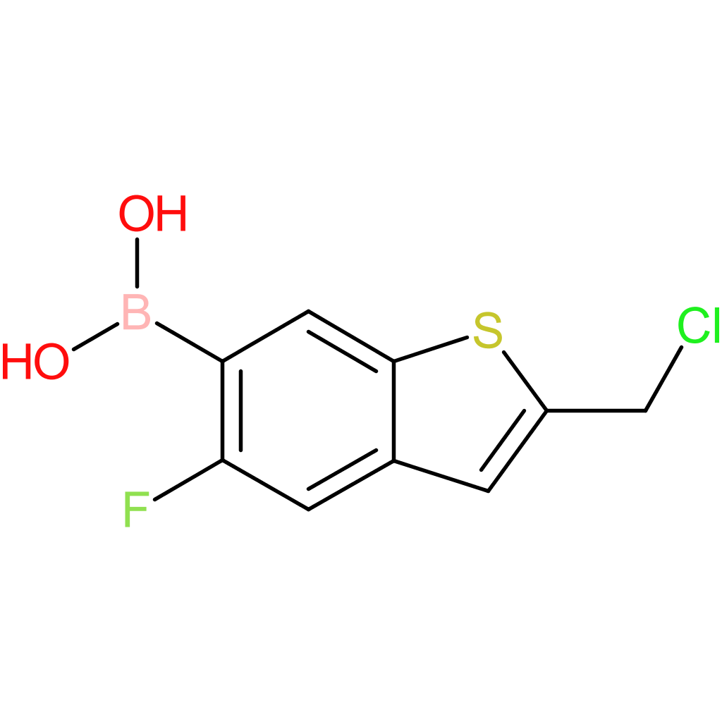 2-(chloromethyl)-5-fluorobenzothiophene-6-boronic acid