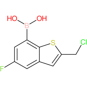 2-(chloromethyl)-5-fluorobenzothiophene-7-boronic acid