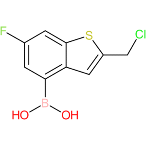 2-(chloromethyl)-6-fluorobenzothiophene-4-boronic acid