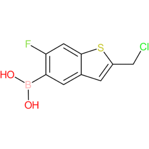 2-(chloromethyl)-6-fluorobenzothiophene-5-boronic acid