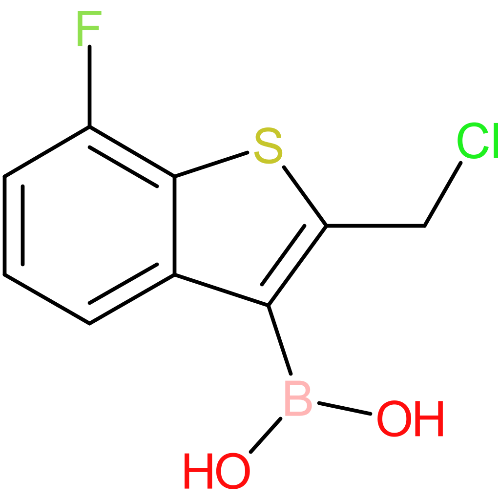 2-(chloromethyl)-7-fluorobenzothiophene-3-boronic acid