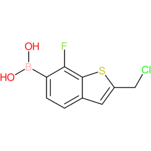 2-(chloromethyl)-7-fluorobenzothiophene-6-boronic acid