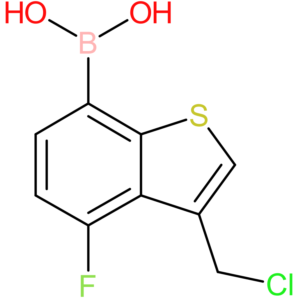 3-(chloromethyl)-4-fluorobenzothiophene-7-boronic acid