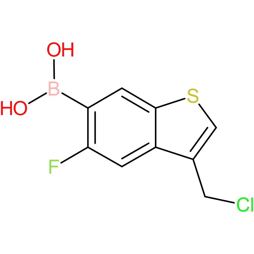 3-(chloromethyl)-5-fluorobenzothiophene-6-boronic acid