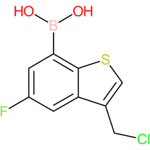 3-(chloromethyl)-5-fluorobenzothiophene-7-boronic acid