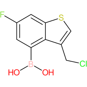 3-(chloromethyl)-6-fluorobenzothiophene-4-boronic acid