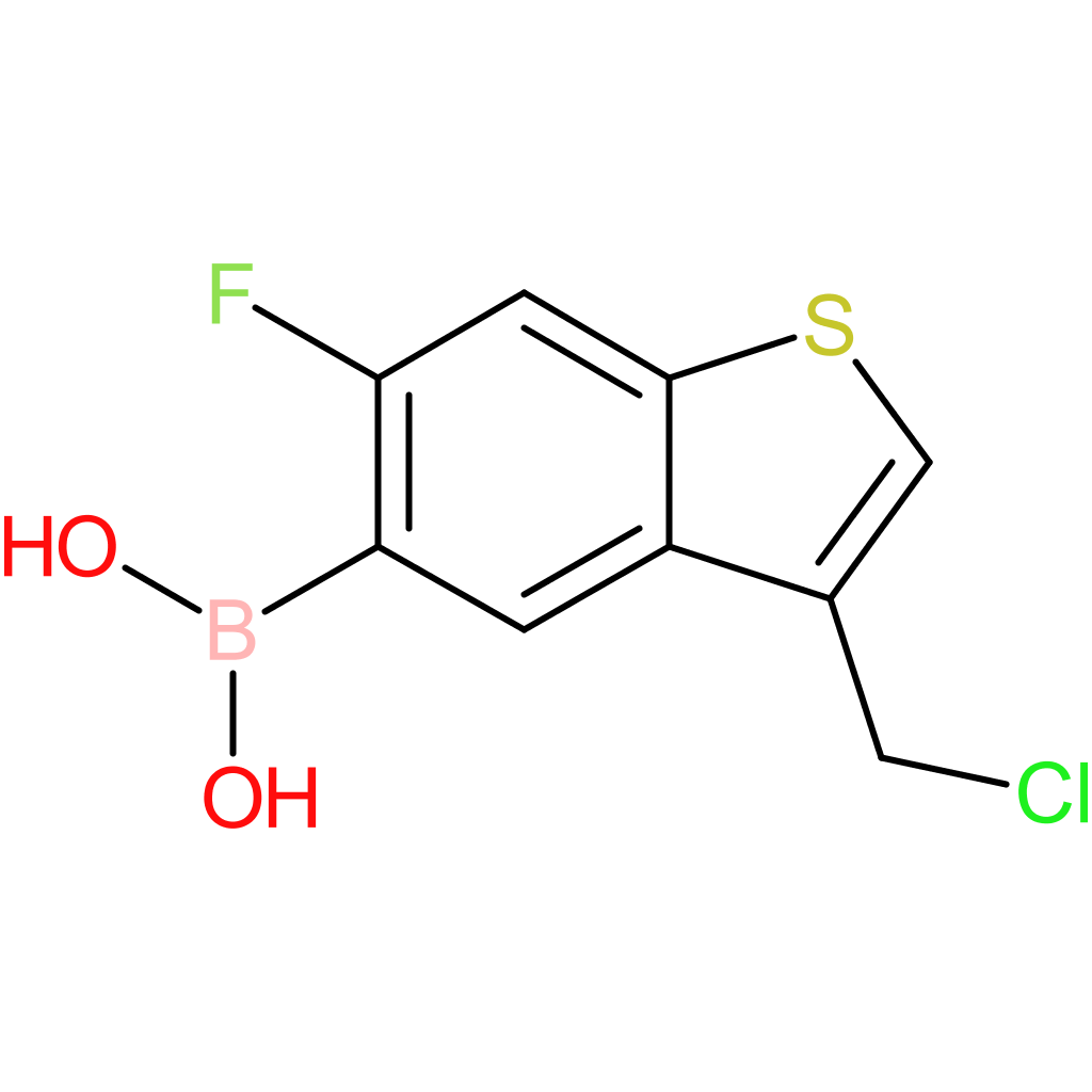 3-(chloromethyl)-6-fluorobenzothiophene-5-boronic acid