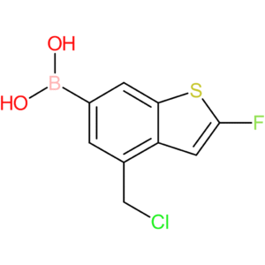4-(chloromethyl)-2-fluorobenzothiophene-6-boronic acid