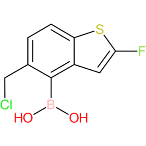 5-(chloromethyl)-2-fluorobenzothiophene-4-boronic acid