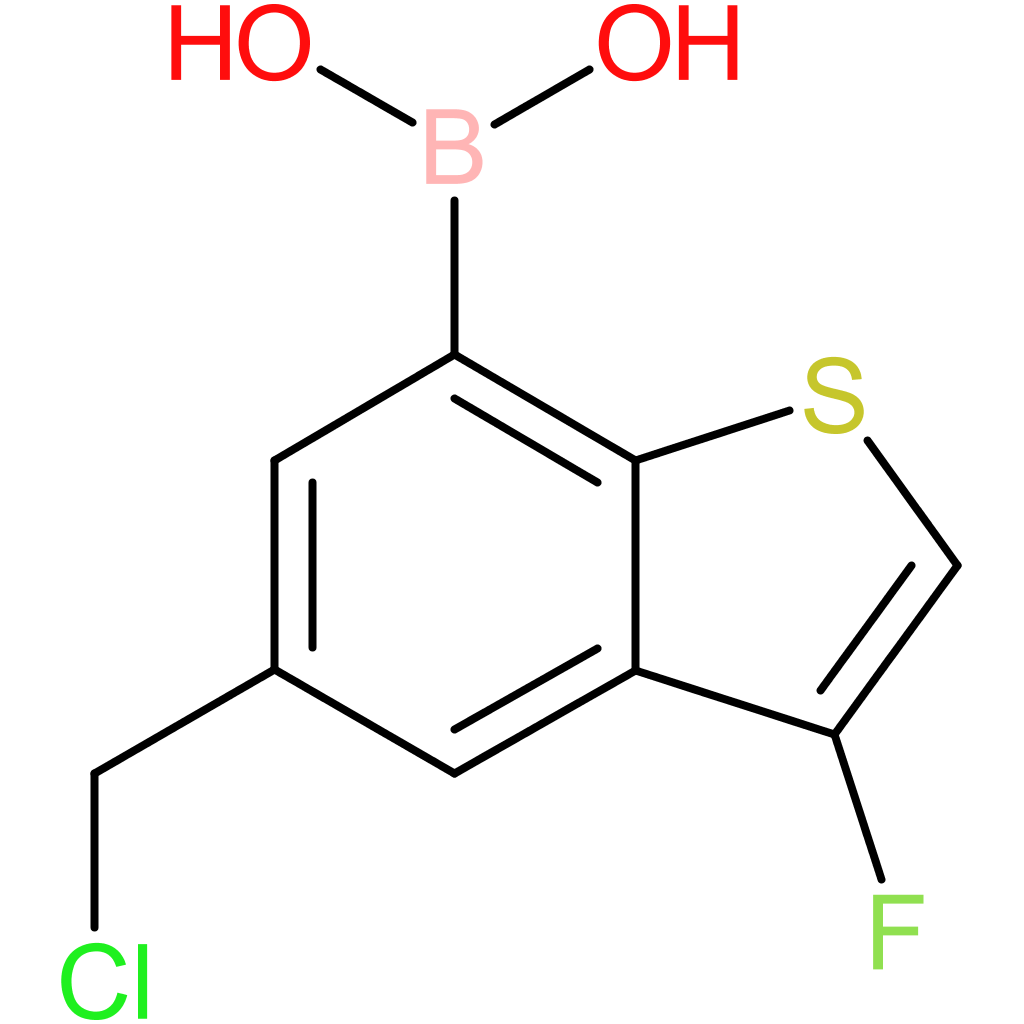 5-(chloromethyl)-3-fluorobenzothiophene-7-boronic acid