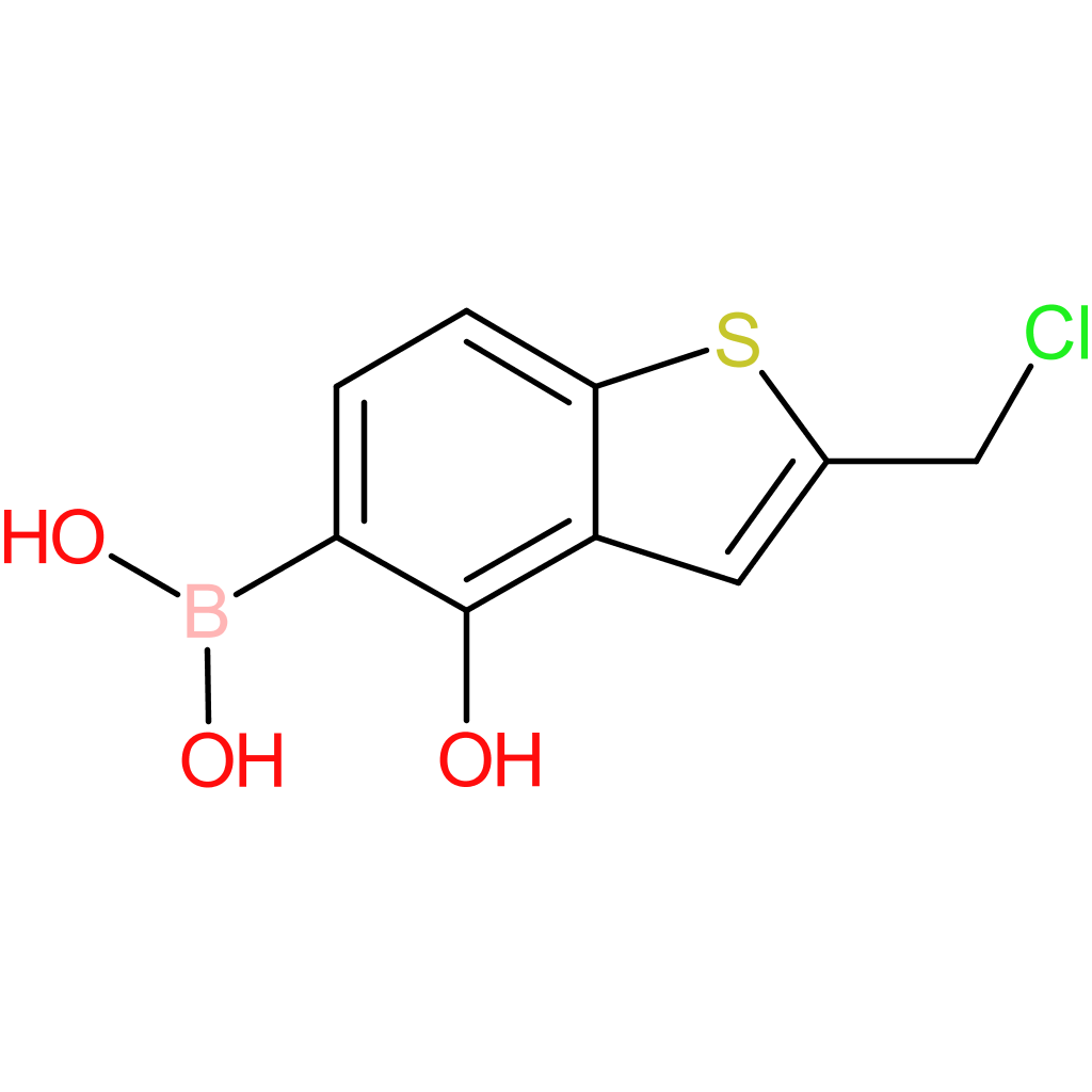 2-(chloromethyl)-4-hydroxybenzothiophene-5-boronic acid