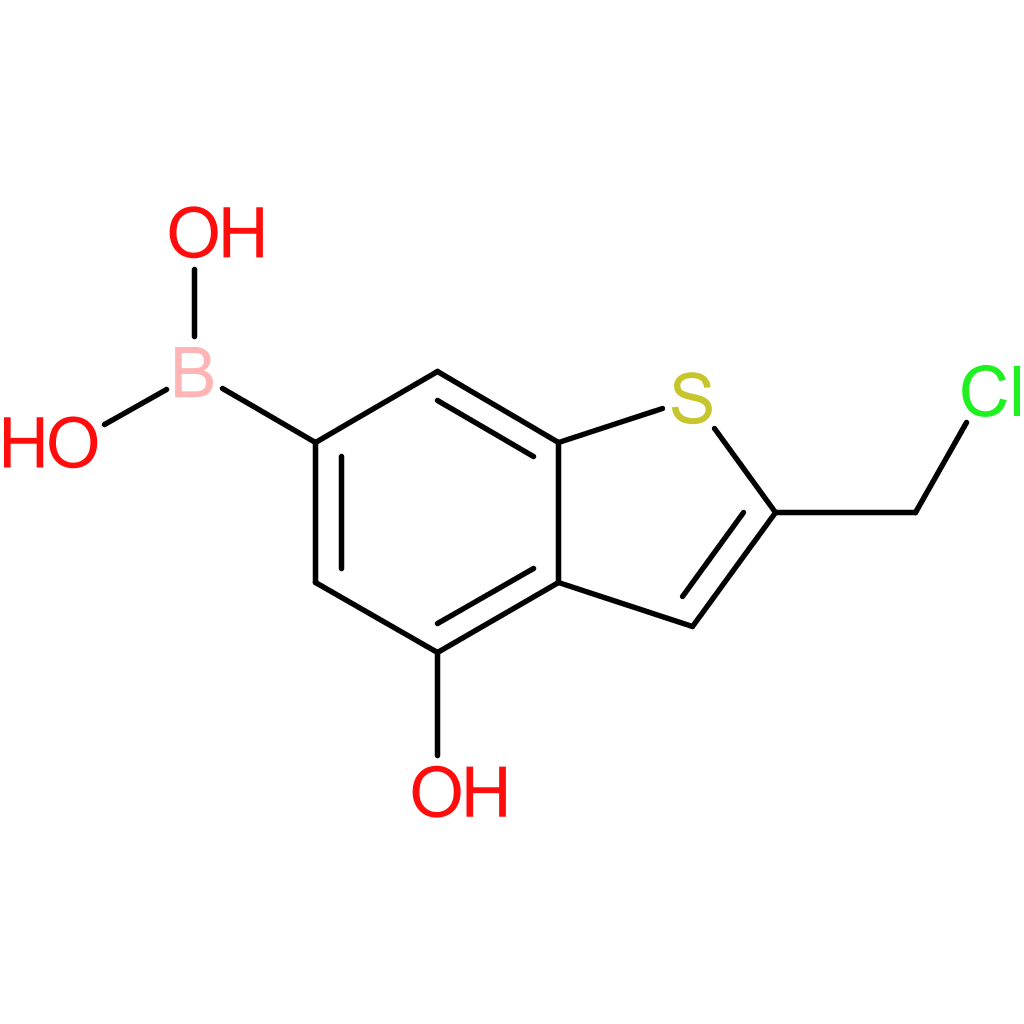 2-(chloromethyl)-4-hydroxybenzothiophene-6-boronic acid
