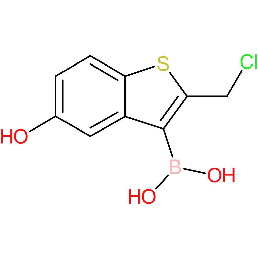 2-(chloromethyl)-5-hydroxybenzothiophene-3-boronic acid