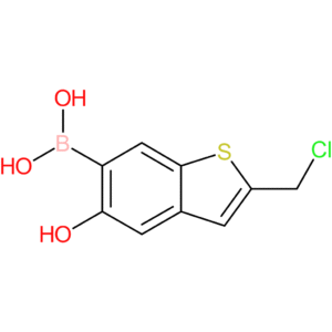 2-(chloromethyl)-5-hydroxybenzothiophene-6-boronic acid