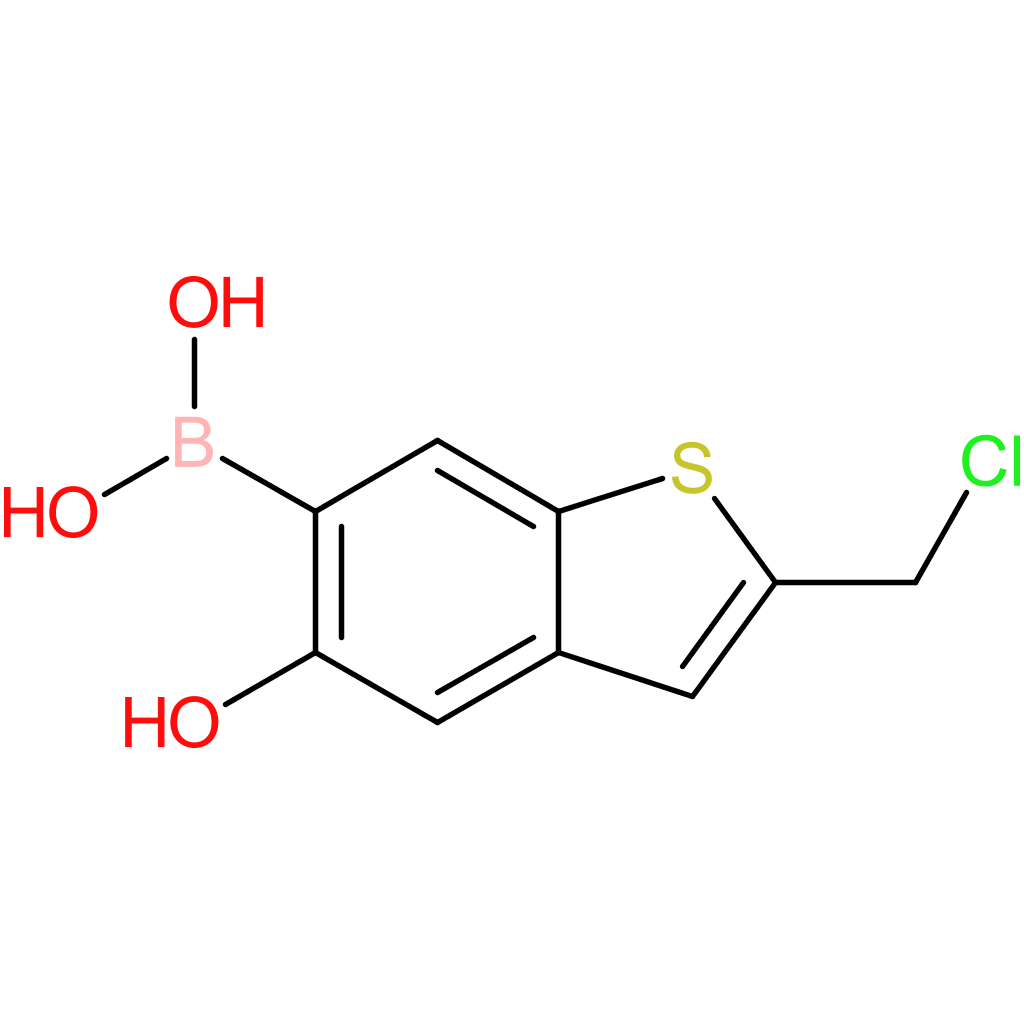 2-(chloromethyl)-5-hydroxybenzothiophene-6-boronic acid
