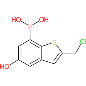 2-(chloromethyl)-5-hydroxybenzothiophene-7-boronic acid