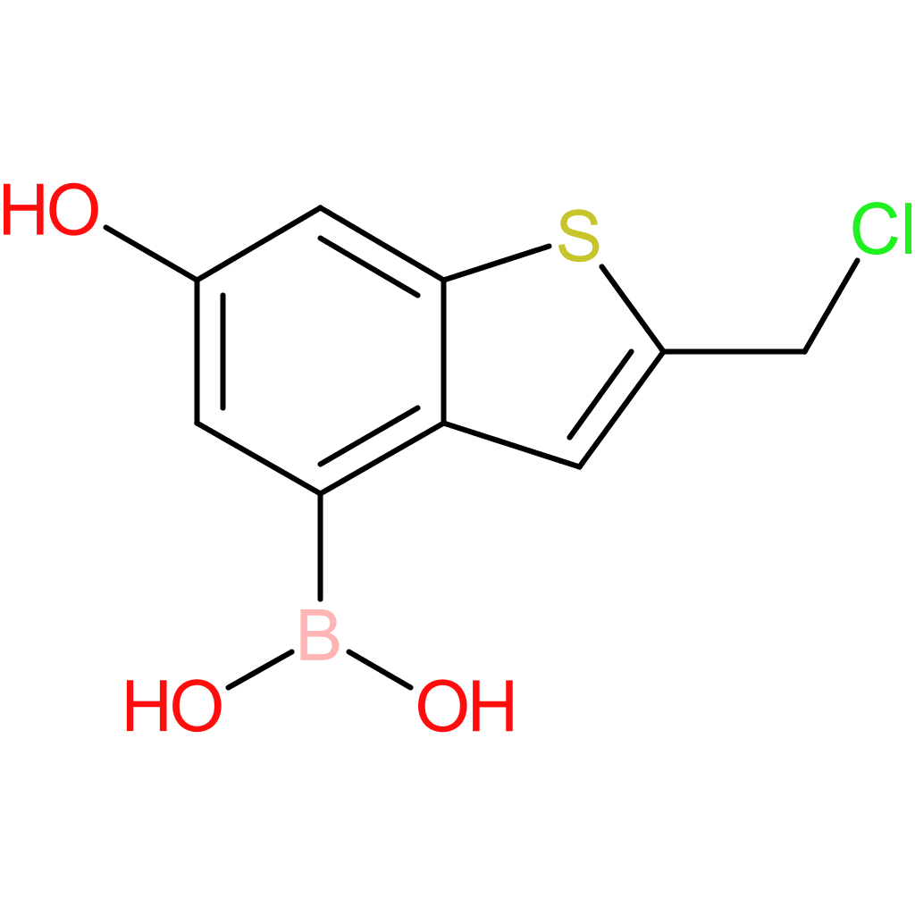 2-(chloromethyl)-6-hydroxybenzothiophene-4-boronic acid