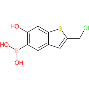 2-(chloromethyl)-6-hydroxybenzothiophene-5-boronic acid