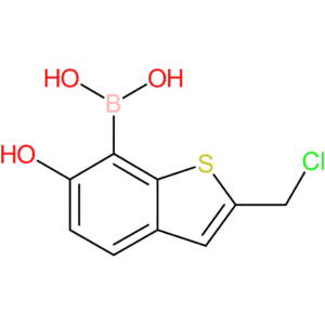 2-(chloromethyl)-6-hydroxybenzothiophene-7-boronic acid