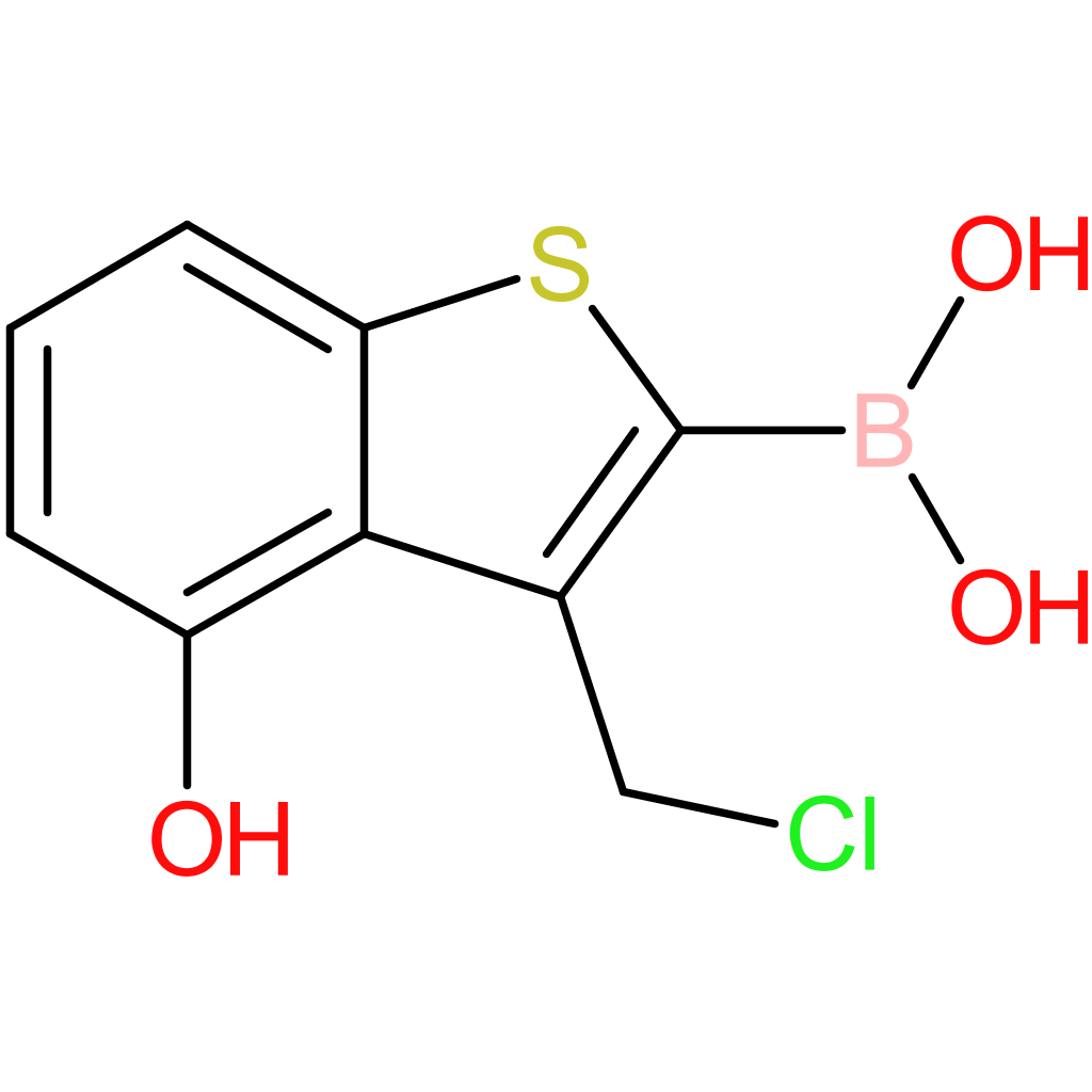 3-(chloromethyl)-4-hydroxybenzothiophene-2-boronic acid