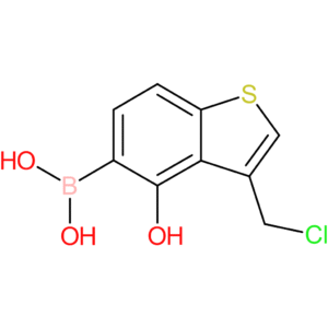 3-(chloromethyl)-4-hydroxybenzothiophene-5-boronic acid