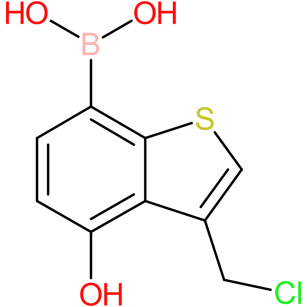 3-(chloromethyl)-4-hydroxybenzothiophene-7-boronic acid