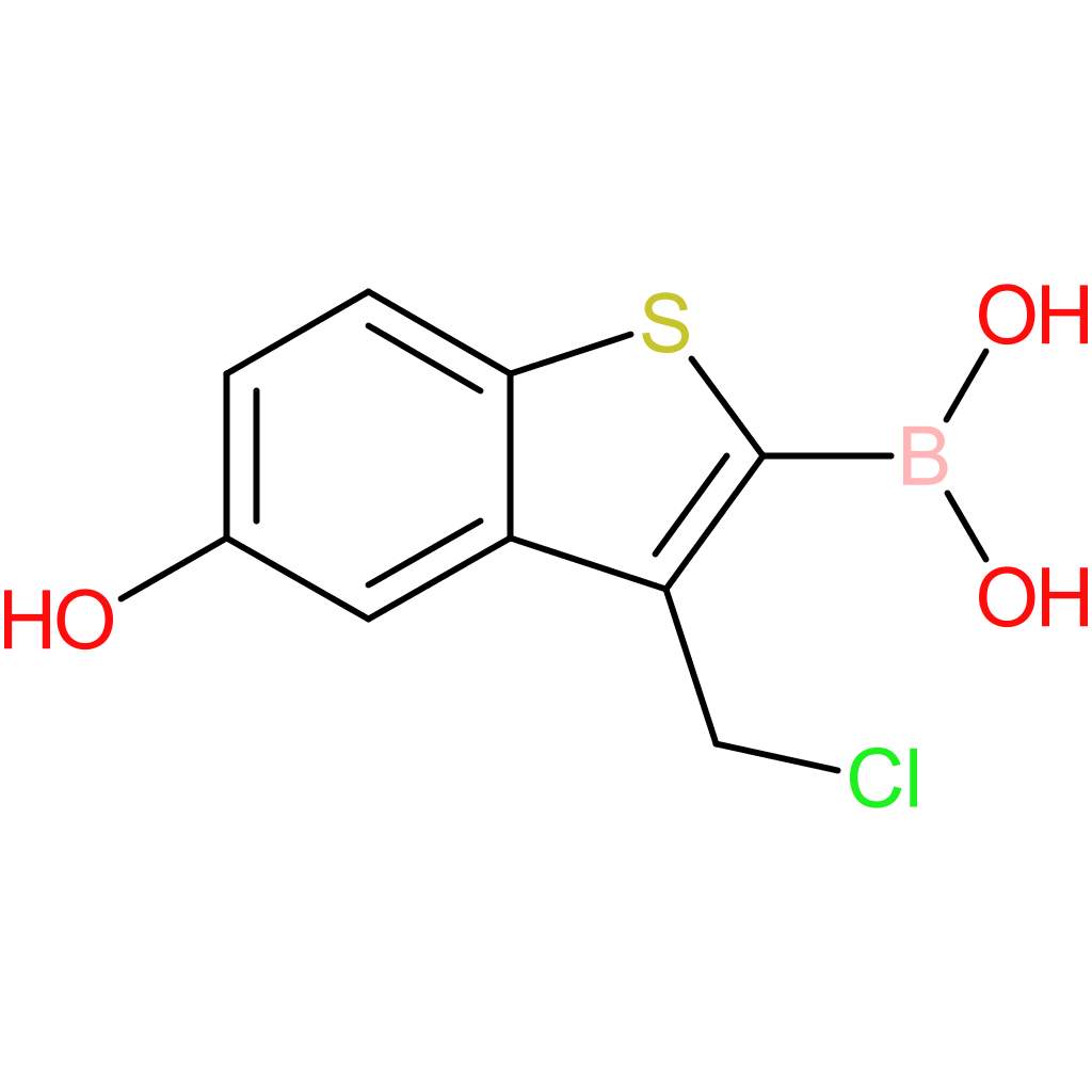 3-(chloromethyl)-5-hydroxybenzothiophene-2-boronic acid