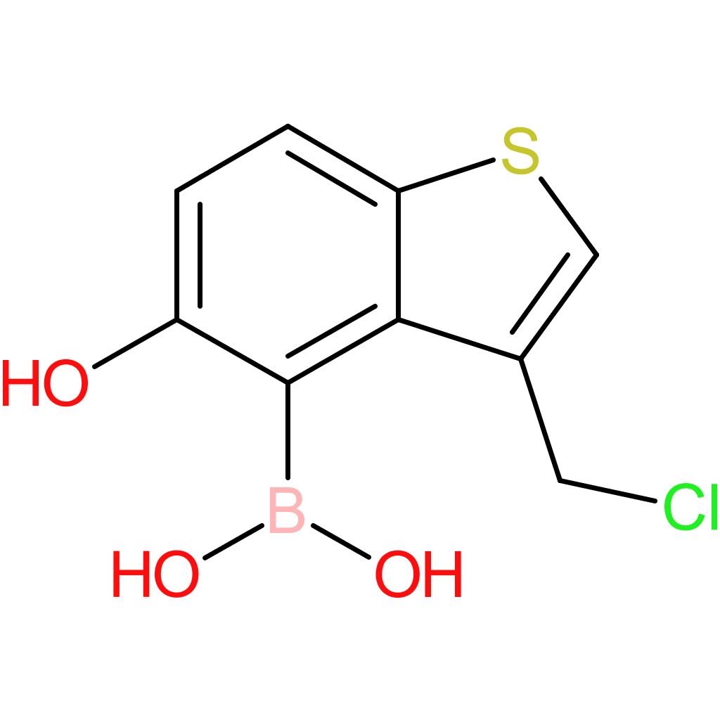 3-(chloromethyl)-5-hydroxybenzothiophene-4-boronic acid