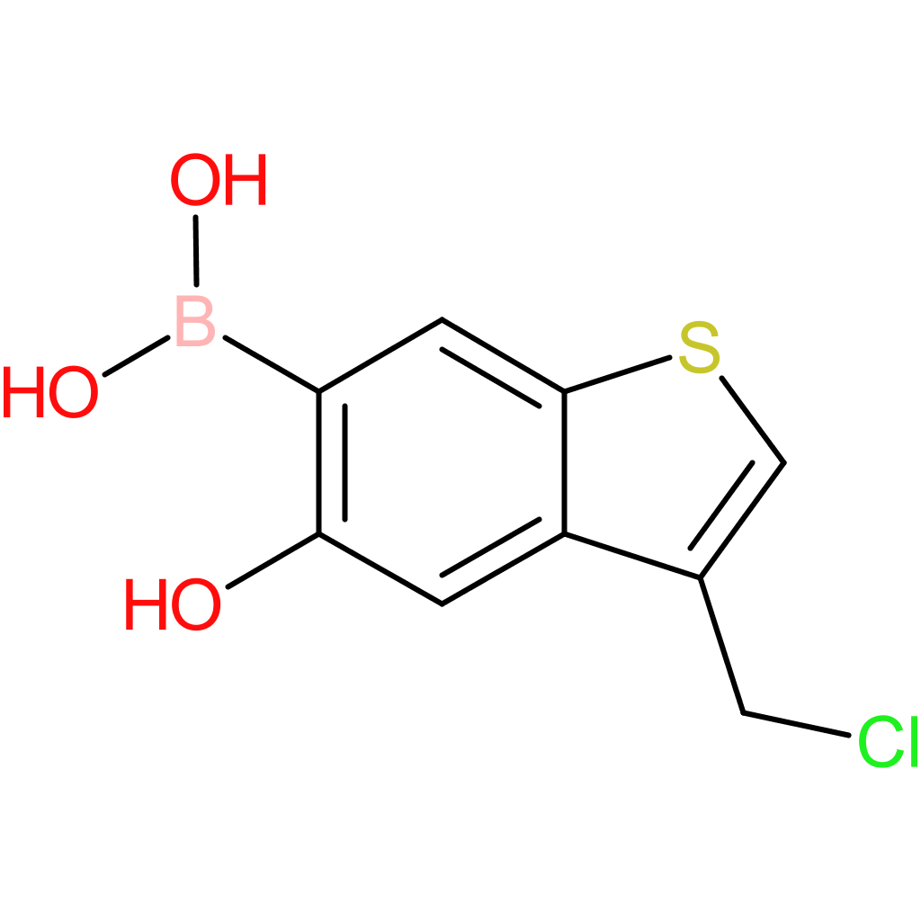 3-(chloromethyl)-5-hydroxybenzothiophene-6-boronic acid